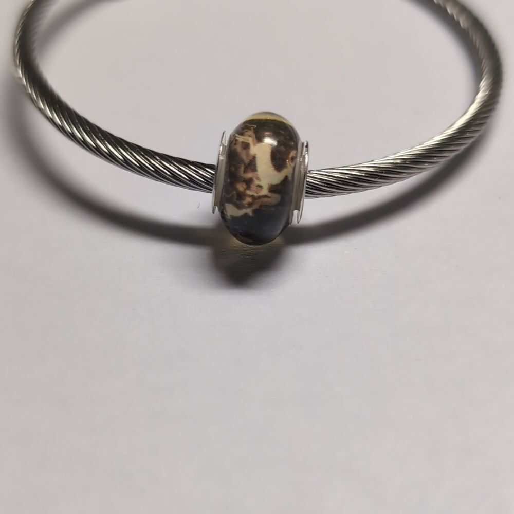 Silver Christmas Reindeer Charm for Pandora Style Bracelet